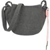 Fritzi aus Preussen Fritzi Sue02 Suede Jacky Soft Borsa a Tracolla Ecopelle Donna Crossbody per Festival e Città Vegana Scamosciato con Ciondolo Cordoncino 22 x 23 x 9,5 cm - Antracite - Verde - Marrone - Grigio-Blu