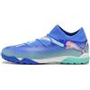PUMA Future 7 PRO Cage, Soccer Shoe Unisex-Adulto, Bluemazing White-Electric Peppermint, 46.5 EU