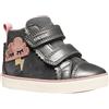 Geox B Gisli Girl, Scarpe da Ginnastica Bimba 0-24, Grigio Scuro, 21 EU