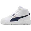 PUMA Unisex Shuffle Downtown MidSneaker, Puma Bianco PUMA Navy PUMA Oro, 37 EU