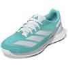 Adidas Donna Defiant Speed 2 Tennis Shoes, Flash Aqua/Silver Met./Mint TON, 44 EU