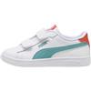 Puma Sneaker Unisex per Bambini Smash 3.0 L V PsSneaker, Puma Bianco Mar Baltico Blu, 32.5 EU
