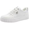 MARCO TOZZI Donna Sneaker Morbida Soletta Feel Me Estraibile Morbida Fodera Interna alla Moda, Bianco (White Comb), 37 EU