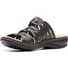 Clarks Sandalo chiuso da donna Leisa Faye, Pelle nera., 38.5 EU Larga