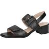 CAPRICE Sandali da donna con tacco in pelle Eleganti, Nero (Black Nappa), 36 EU