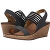 Skechers Cali Women's Rumblers-Sci-Fi Wedge Sandal, Black, 6.5 W Us, Zeppa Donna, Nero, 36 EU Larga