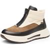 ARA St.Moritz-GTX, Stivaletto Donna, Crema di Sesamo Nero, 38 EU Larga