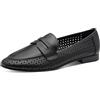 MARCO TOZZI Donna Slip-on morbida Feel Me Soletta Pelle morbida Fodera Stiloso, nero (BLACK), 40 EU