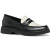 Geox D SPHERICA EC1 A, Mocassino Donna, Black/Lt Sand, 36 EU