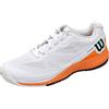 Wilson Scarpe da tennis da donna, RUSH PRO 3.5 PARIS W, Bianco/Arancione/Nero, 36 2/3, Per tutte le superfici, Per tutti i tipi di giocatori, WRS327730E040