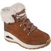 Skechers Stivali da donna Uno Rugged Moonlight Ridge Fashion, Pelliccia sintetica Duraleather Camoscio Cast, 37.5 EU