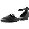 Marco Tozzi Donna Ballerine Morbida Feel Me Soletta Pelle Morbida Fodera Chic, Nero (Black), 39 EU