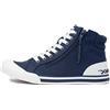 Rocket Dog Jazzin Hi Plush Foam Comfort Hi-Top Sneaker, Marina Militare, 36 EU