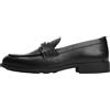 Tommy Hilfiger Donna Mocassini Logo Leather Loafer in Pelle, Nero (Black), 36