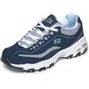 Skechers, D'Lites Biggest Fan Wide, Sneaker, Donna, Multicolore (Navy/White), 37 EU