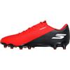 Skechers SKX_2 Academy AG - Scarponi da Calcio da Uomo, Leggeri, con Tomaia Sagomata, Finiture Rosse Sintetiche/Nere, Taglia 38