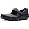 Clarks Ashland ElayneMary Jane - Scarpe Basse da Donna, Blu Navy burattato, 37 EU