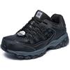 Skechers for Work 77055 Cankton Athletic - Sneaker da lavoro con punta in acciaio, grigio (Nero/carbone), 47 EU