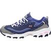 Skechers D'lites Biggest Fan, Sneaker Donna, Blu Navy Grey White, 36.5 EU