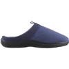 Isotoner Pantofole da uomo aperte sul retro con memory foam e suola interna/esterna, 9.5-10.5