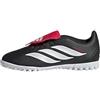 adidas Unisex - Bambini e Ragazzi Predator Club Fold-Over Tongue Turf Football Shoes Kids, Core Black/Ftwr White/Lucid Red, 36 2/3 EU