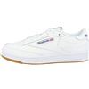 Reebok Club C 85, Sneaker Unisex - Adulto, Bianco Intense White Royal Gum, 35 EU