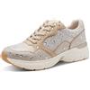 MARCO TOZZI Sneaker da donna morbido Feel Me soletta estraibile morbida fodera interna Vegano Elastico, beige (DUNE COMB), 39 EU