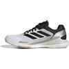 adidas Uomo Crazyquick Boost Padel Shoes, Ftwr White/Grey Two/Core Black, 39 1/3 EU