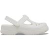 Crocs Classic Mary Jane Clog K, Zoccoli Unisex - Bambini e Ragazzi, Gesso, 29/30 EU
