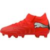 PUMA Future 9 PRO FG/AG JR Scarpa da Calcio, Glowing Red, Bianco Nero Argento, 2 UK, Glowing Red PUMA White PUMA Black PUMA Silver, 34.5 EU