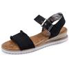 Skechers Desert Kiss Adobe Princess, Sandali Donna, Nero, 39.5 EU