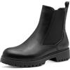 Tamaris Damen Chelsea 1-25466-45, Stivali Donna, Pelle Nera, 36 EU