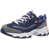Skechers D'lites Biggest Fan, Sneaker Donna, Blu Navy Grey White, 35 EU