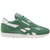 Reebok Sneakers Classiche da Donna, in Nylon, Verde fieldo/Verde fieldo/Chalk, 38,5 EU