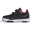 adidas Tensaur Hook And Loop Shoes, Sneaker Unisex - Bambini e Ragazzi, Core Black Iron Met Lucid Red, 21.5 EU