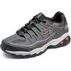 Skechers Sport Men's Afterburn Memory Foam Lace-Up Sneaker, Charcoal/Black, 12 4E US