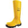 DUNLOP JobGuard S5 - Stivali da lavoro per donna e uomo - Stivali di sicurezza impermeabili con puntale in acciaio - Resistenti ai prodotti chimici e antiscivolo - Giallo - Taglie 45