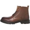 JACK & JONES Stivali da uomo in pelle Jfwtremor Sn, cognac, 45 EU