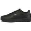 PUMA Carina L, Scarpe da Ginnastica Basse Donna, Puma Black Puma Black Puma Team Gold, 38 EU