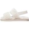 Calvin Klein Donna Slipper Home Velcro Fur Soffici, Multicolore (Triple Eggshell), 41