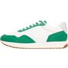 Tommy Hilfiger Donna Sneakers Running Mix Material con Lacci, Verde (Ancient White/Grey Whisper), 42