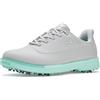 Skechers Jasmine 2 Waterproof Golf Shoes Sneaker, Grigio/Verde Menta con Punte, 41 EU, Grigio Verde Menta con Punte, 41 EU