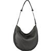 TOM TAILOR Dahlia Hobo Bag - Borsa a tracolla da donna, misura media, Nero, m