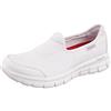 Skechers Sure Track, Mocassini Donna, White Light Clouds, 41 EU