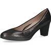 CAPRICE Décolleté da Donna in Pelle Eleganti, Argento (Dk Grey Metal.), 37 EU