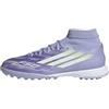 Adidas Donna F50 SPARKFUSION League W Mid Turf Football Boots, Violet Tone/Lucid Lemon/Purple Rush, 46 EU