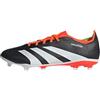 adidas Unisex - Adulto Predator League Firm Ground Football Boots, Core Black / Cloud White / Solar Red, 45 1/3 EU