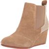 TOMS Bailey, Stivaletto Donna, Toffee Suede Herringbone, 42 EU