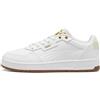 Puma Unisex Adults Court Classic Lux Sneaker, Puma White-Alpine Snow-Puma Gold, 37.5 EU