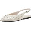 Tamaris décolleté slingback da donna piatto bianco 38 EU